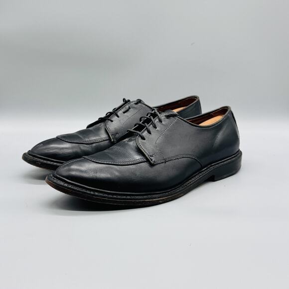 Allen Edmonds Shoes Mens 10.5 Black Leather Split Toe Derby Oxford Dress Classic main image 10